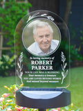 PMC personalised memorial solar light, UK version