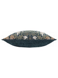 Morris & Co Snakeshead jacquard chenille piped cushion 55cm - British product