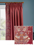 Morris & Co Strawberry Thief embroidered curtains 117x137cm, imported from the UK