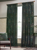 Morris & Co Acorn jacquard chenille pencil pleat curtains, UK version