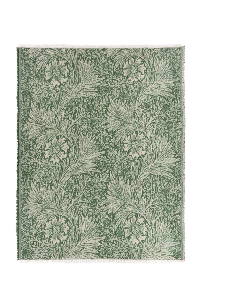 Morris & Co Marigold Jacquard throw - British product
