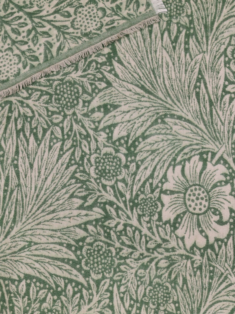 Morris & Co Marigold Jacquard throw - British product