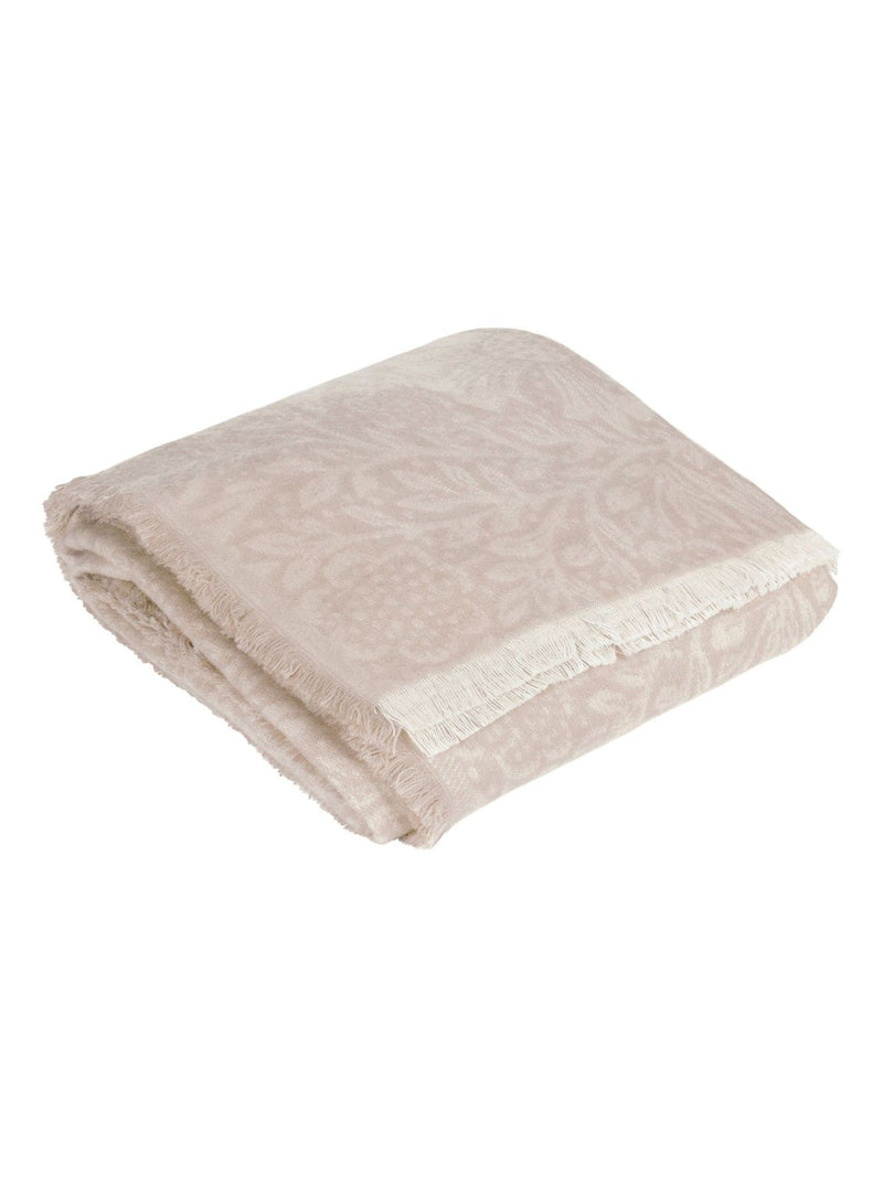 Morris & Co. marigold jacquard throw stone (British brand)