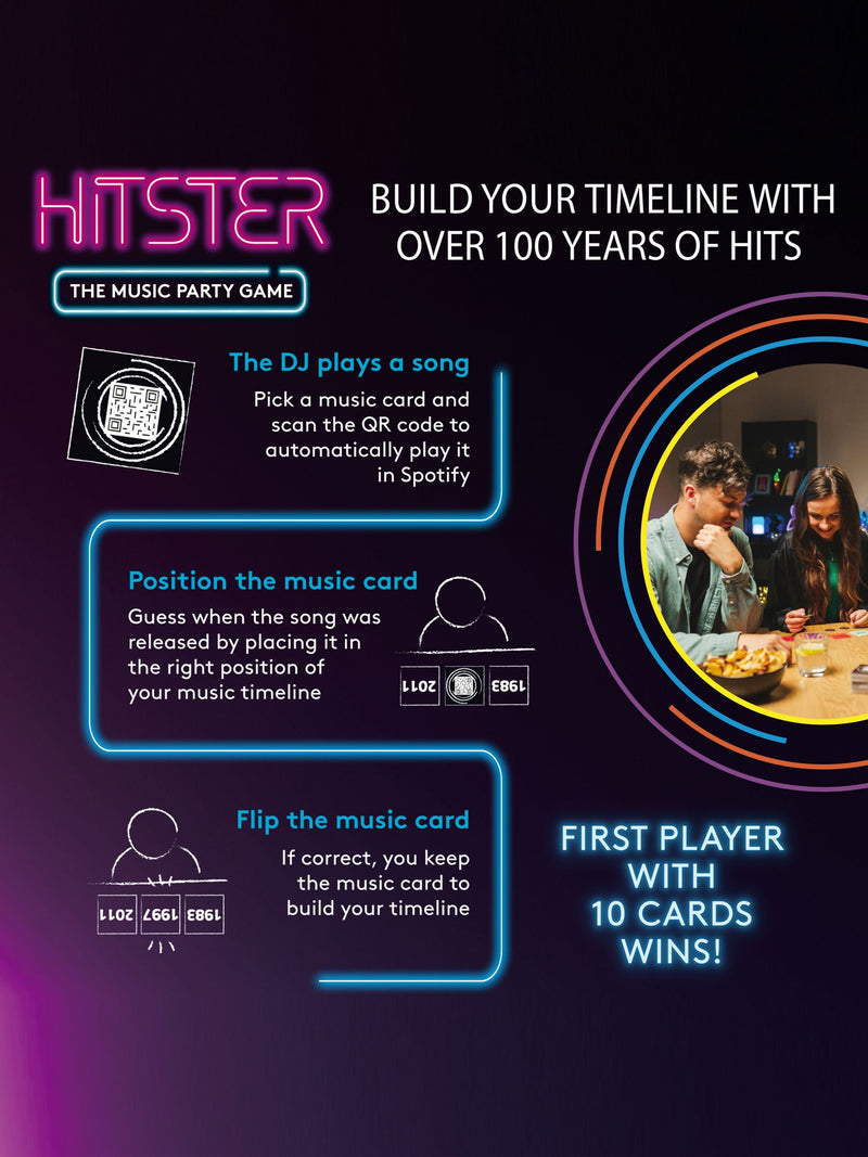 Galt Toys Hitster Game music party game for adults (British brand)