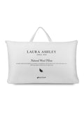 Laura Ashley White Natural Wool Pillow, UK version