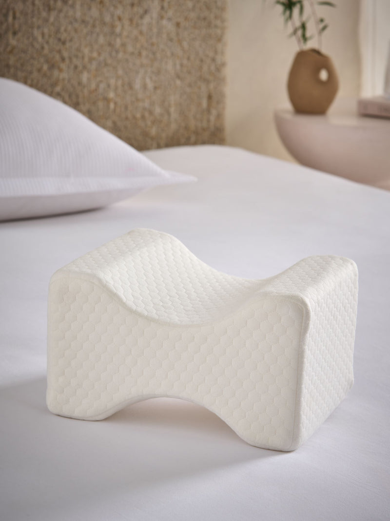 Memory foam knee support pillow, imported from the UK