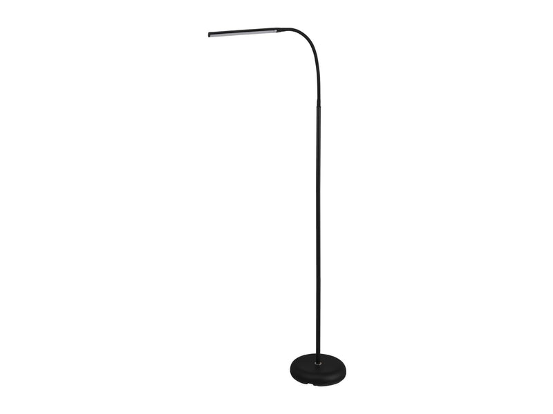 LED floor lamp with gooseneck and touch dimmer, imported from the UK