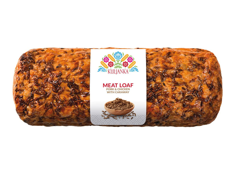 Assorted meat loaf with classic, garlic, and caraway flavours, UK version