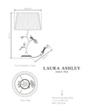 Laura Ashley bird table lamp 520mm (British brand)