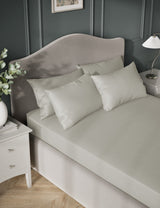 Egyptian Cotton Sateen Deep Fitted Sheet 400 Thread Count 30cm