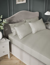 M&S Egyptian Cotton Sateen 400 Thread Count Extra Deep Fitted Bed Sheet- Buy online at McGrocer