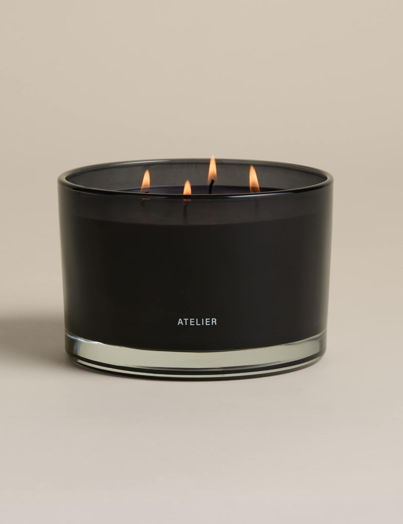 Electric Neroli 4-wick candle in glass vessel (British brand)