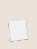Elegant photo frame 3x3 inch brushed silver - British product