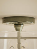 Elisabeth glass flush ceiling light with brass trims UK version