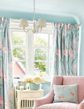 Laura Ashley Ellis pendant light 30cm with fabric shades, UK version