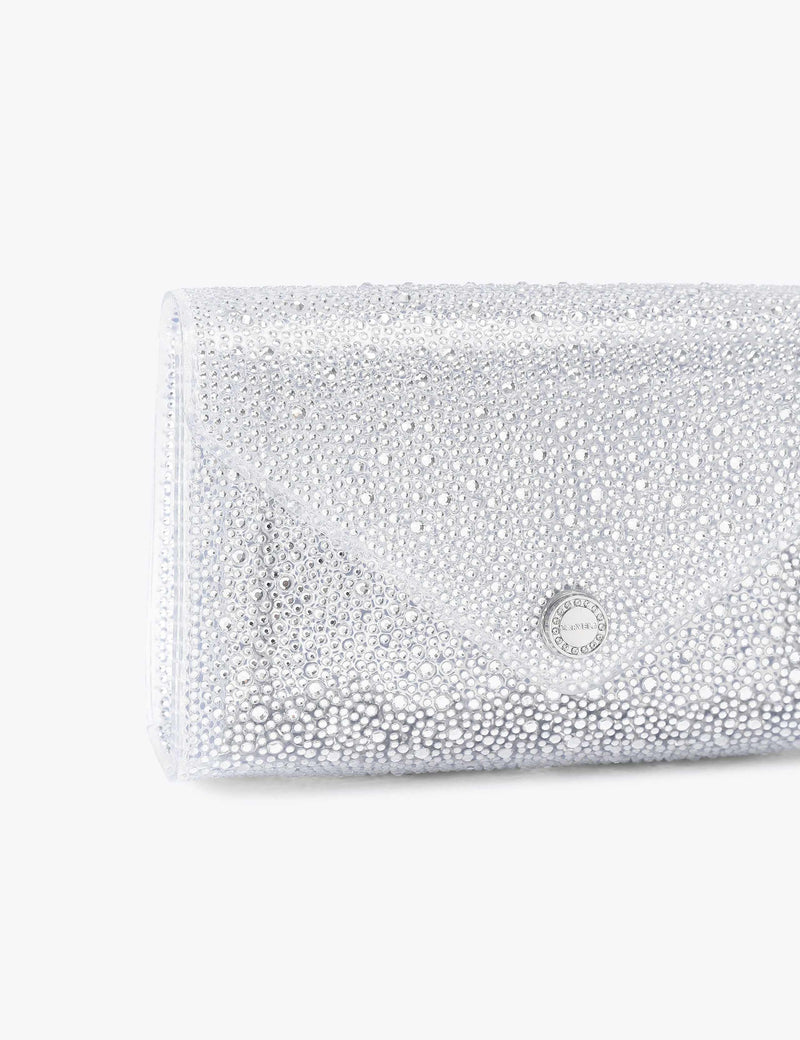 Carvela embellished chain strap clutch bag, imported from the UK