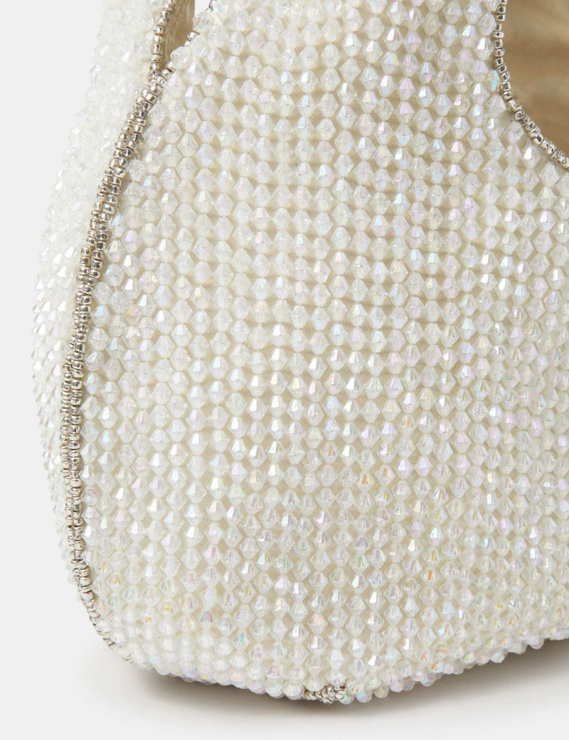 Accessorize embellished grab bag with glittery beads - British product