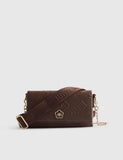 River Island embossed cross body bag chain strap, UK version