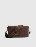 River Island embossed cross body bag chain strap, UK version