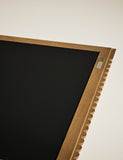 Evelyn wooden wall mirror rectangular bobbin detailing 86cm - British product
