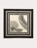 Jaeger extra large cotton rich silk scarf 130cm, UK version