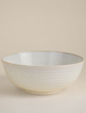 Extra large ribbed ceramic mixing bowl - British product
