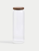 M&S Extra Large Ribbed Glass Storage Jar- Buy online at McGrocer