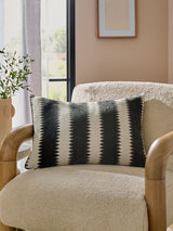 Next Black/White Zig Zag Stripe Cushion 40 x 59cm- Buy online at McGrocer