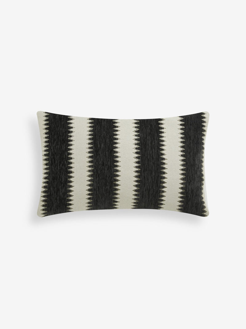 Black and white zig zag stripe cushion 40x59cm (British brand)
