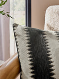 Black and white zig zag stripe cushion 40x59cm (British brand)