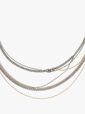 AllSaints gold tone mixed layered necklace - British product
