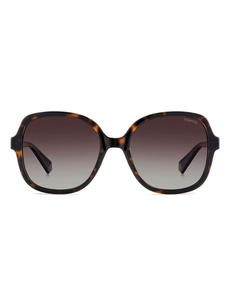 Polaroid brown square sunglasses with jewel embellishment - British product