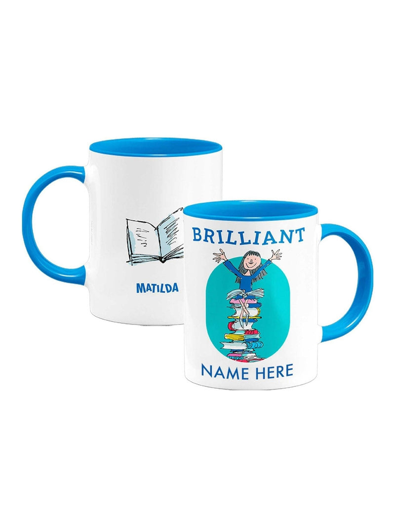Star Editions Matilda Roald Dahl Personalised Coloured Mug 11oz, imported from the UK
