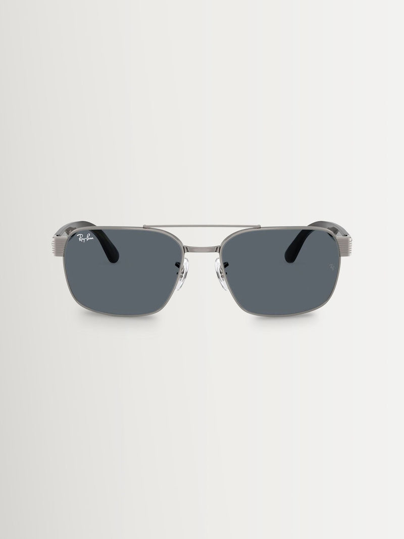 Ray-Ban RB3751 square blue sunglasses, imported from the UK