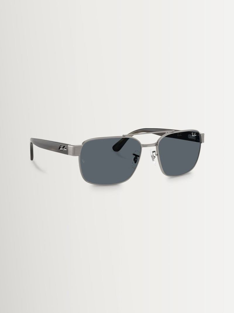 Ray-Ban RB3751 square blue sunglasses, imported from the UK