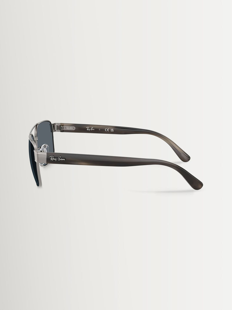 Ray-Ban RB3751 square blue sunglasses, imported from the UK