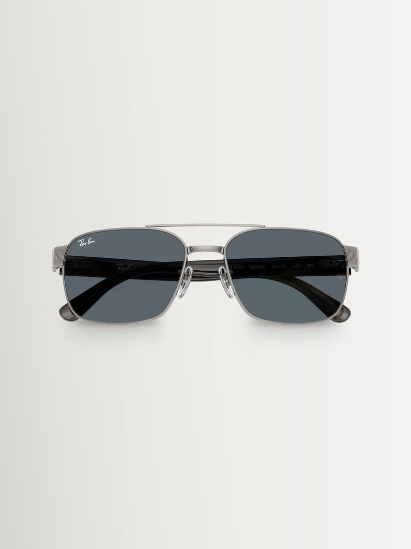 Ray-Ban RB3751 square blue sunglasses, imported from the UK