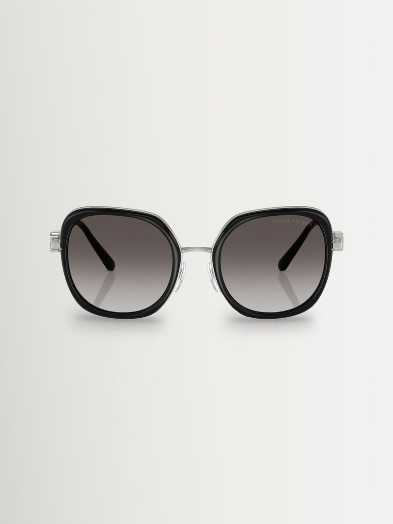 Ralph Lauren RL7088 black square sunglasses, imported from the UK