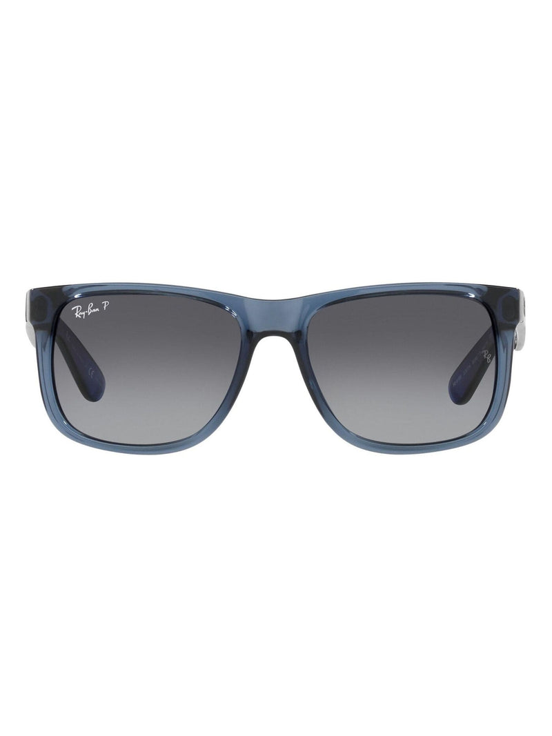 Ray-Ban Justin square sunglasses transparent blue frame - British product