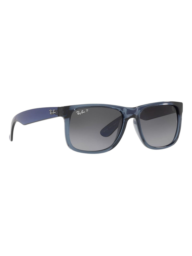 Ray-Ban Justin square sunglasses transparent blue frame - British product