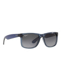 Ray-Ban Justin square sunglasses transparent blue frame - British product
