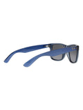 Ray-Ban Justin square sunglasses transparent blue frame - British product