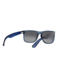 Ray-Ban Justin square sunglasses transparent blue frame - British product