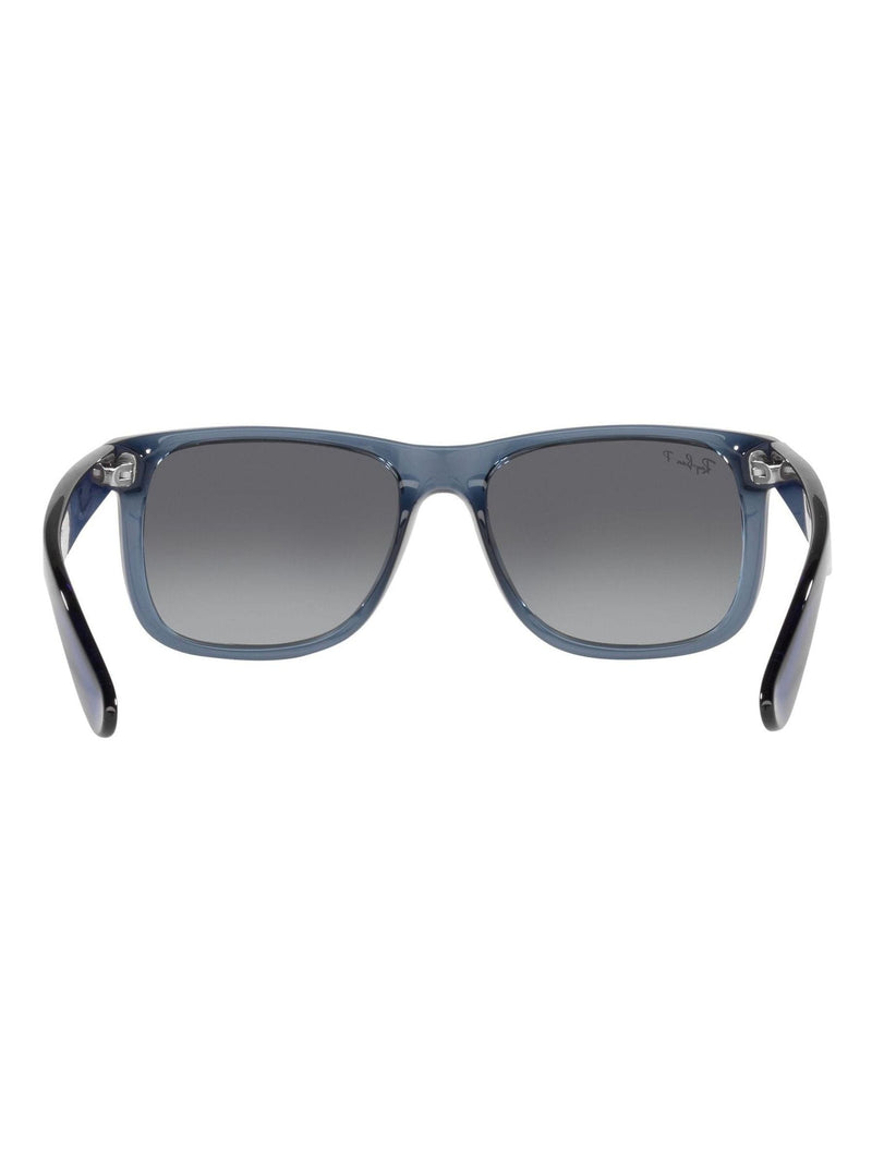 Ray-Ban Justin square sunglasses transparent blue frame - British product