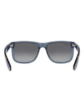 Ray-Ban Justin square sunglasses transparent blue frame - British product