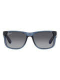 Ray-Ban Justin square sunglasses transparent blue frame - British product