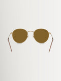 Ray-Ban Round Reverse gold polarised sunglasses - British product
