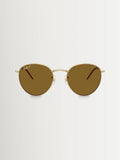 Ray-Ban Round Reverse gold polarised sunglasses - British product