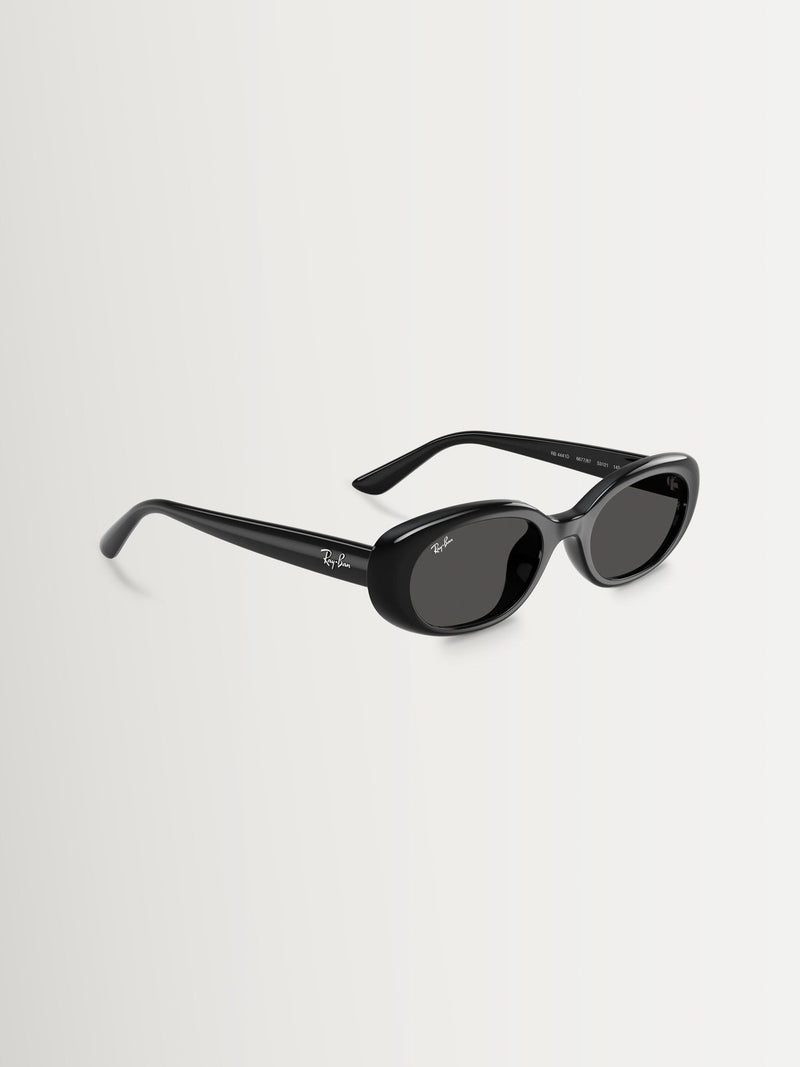 Ray-Ban pillow sunglasses white frame dark grey lenses, imported from the UK