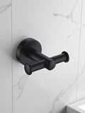 Showerdrape black bathroom accessory set - British product